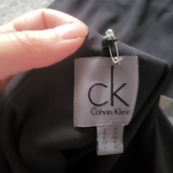 Calvin Klein Black Gown Maxi Dress S New - Picture 5 of 6